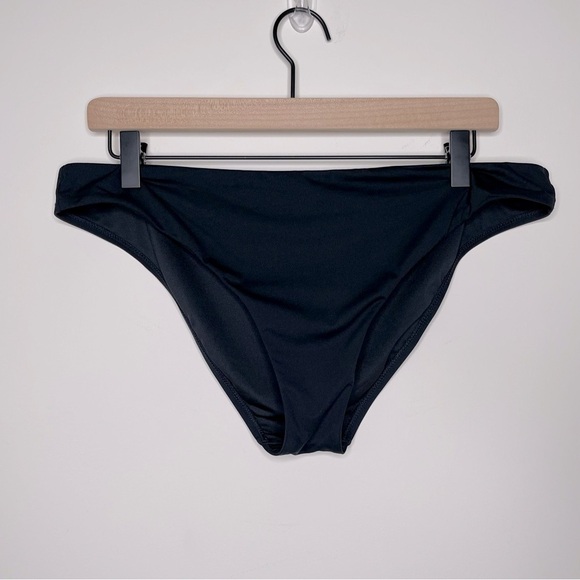 Athleta Black Clean Medium Bikini Bottom vacation beach cruise - Picture 2 of 10